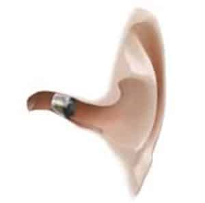 the invisible hearing aid in the ear